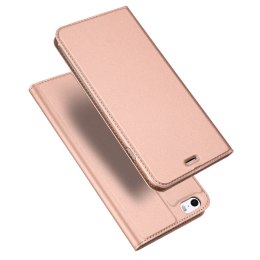 Etui pokrowiec z klapką DUX DUCIS Skin Pro do iPhone SE / 5S / 5 różowy
