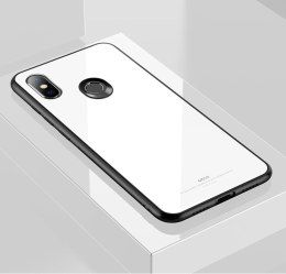 Etui ze szkła hartowanego MSVII Tempered Glass Case do Xiaomi Mi 8 SE biały