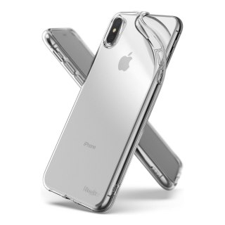 Zestaw żelowe etui + smycz i uchwyt na kartę do iPhone XS Max przezroczysty