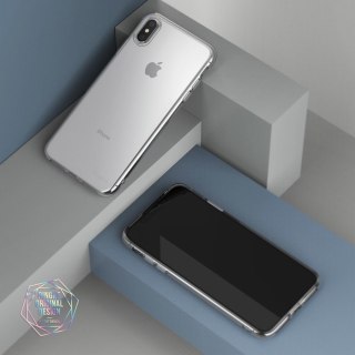 Zestaw żelowe etui + smycz i uchwyt na kartę do iPhone XS Max przezroczysty