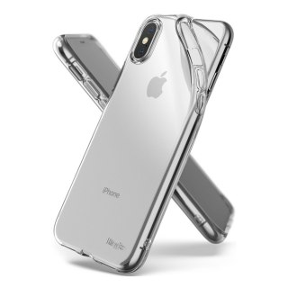 Ultracienkie żelowe etui pokrowiec Ringke Air do iPhone XS / X przezroczysty