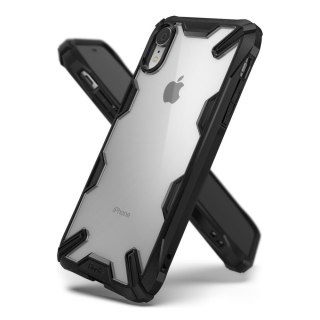 Etui pancerne z ramką Ringke Fusion X do iPhone XR czarny