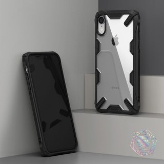 Etui pancerne z ramką Ringke Fusion X do iPhone XR czarny