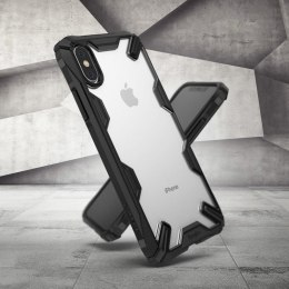 Etui pancerne z ramką Ringke Fusion X do iPhone XS / X czarny