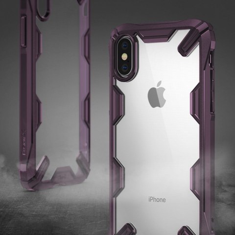 Etui pancerne z ramką Ringke Fusion X do iPhone XS / X czarny