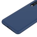 Elastyczne silikonowe etui pokrowiec do Huawei P20 Lite ciemnoniebieski