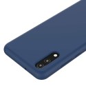 Elastyczne silikonowe etui pokrowiec do Huawei P20 Lite ciemnoniebieski