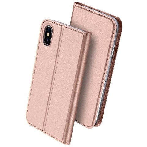 Etui z klapką DUX DUCIS Skin Pro do iPhone XS Max różowy