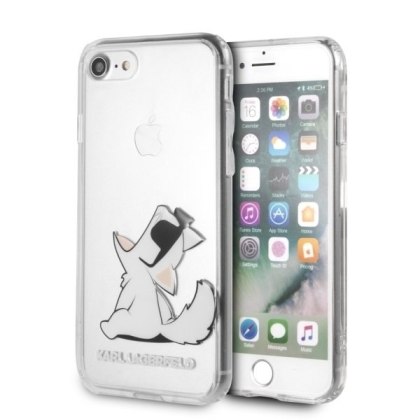 Etui Karl Lagerfeld do iPhone 7 / 8 przezroczysty Choupette Fun