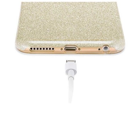 Błyszczące etui z brokatem Glitter Case do Huawei Y6 2018 czerwony