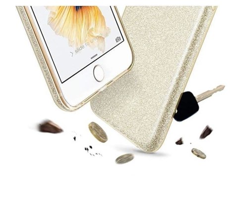 Błyszczące etui z brokatem Glitter Case do Huawei Y6 2018 czerwony