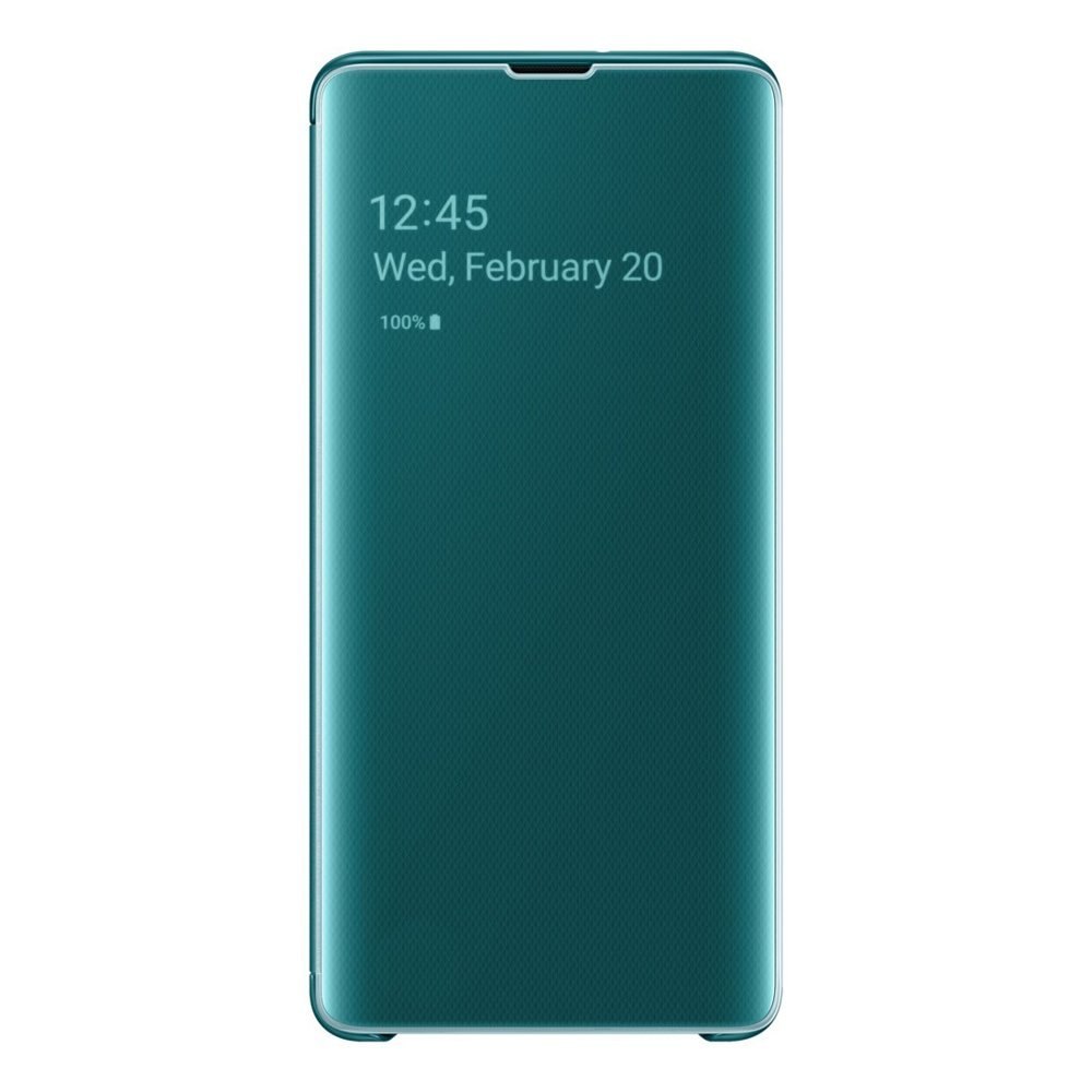 Etui z inteligentną klapką Samsung Clear View Cover do Samsung Galaxy S10 Plus zielony