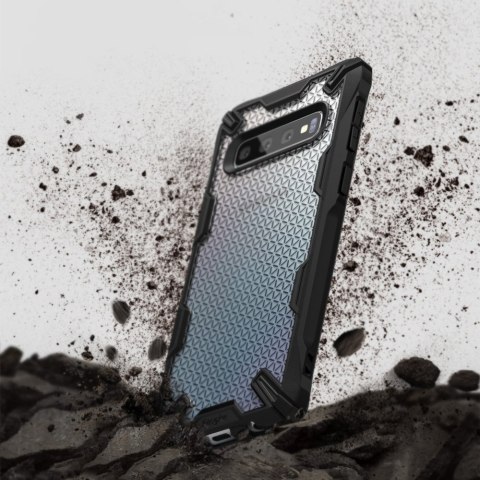 Etui pancerne z ramką Ringke Fusion X Design do Samsung Galaxy S10 Plus czarny Camo Black