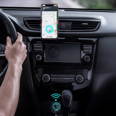 Baseus BA01 odbiornik dźwięku Bluetooth 5.0 kabel USB adapter audio AUX jack czarny (CABA01-01)