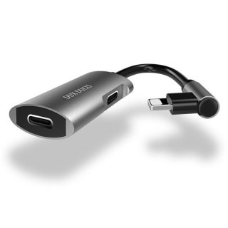 Adapter przejściówka Dux Ducis KIII ze złącza Lightning na 2x port Lightning czarny