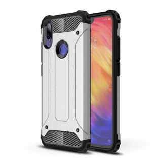 Pancerne hybrydowe etui do Xiaomi Redmi 7 srebrny