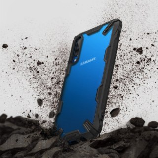 Pancerne etui z ramką Ringke Fusion X do Samsung Galaxy A50 niebieski