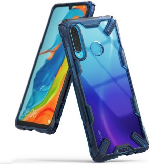 Pancerne etui z ramką Ringke Fusion X do Huawei P30 Lite niebieski