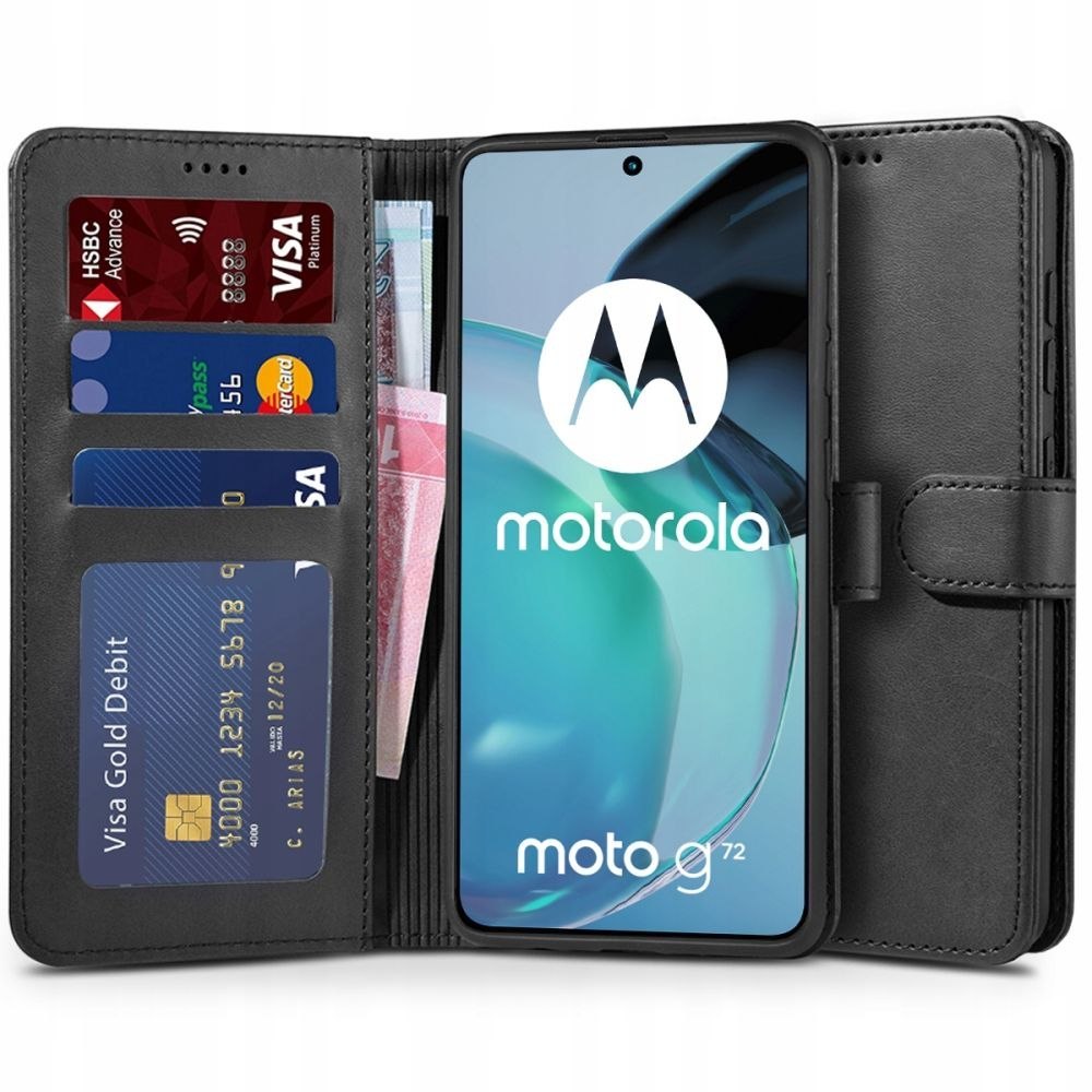 Etui Wallet do Motorola Moto G72 Black