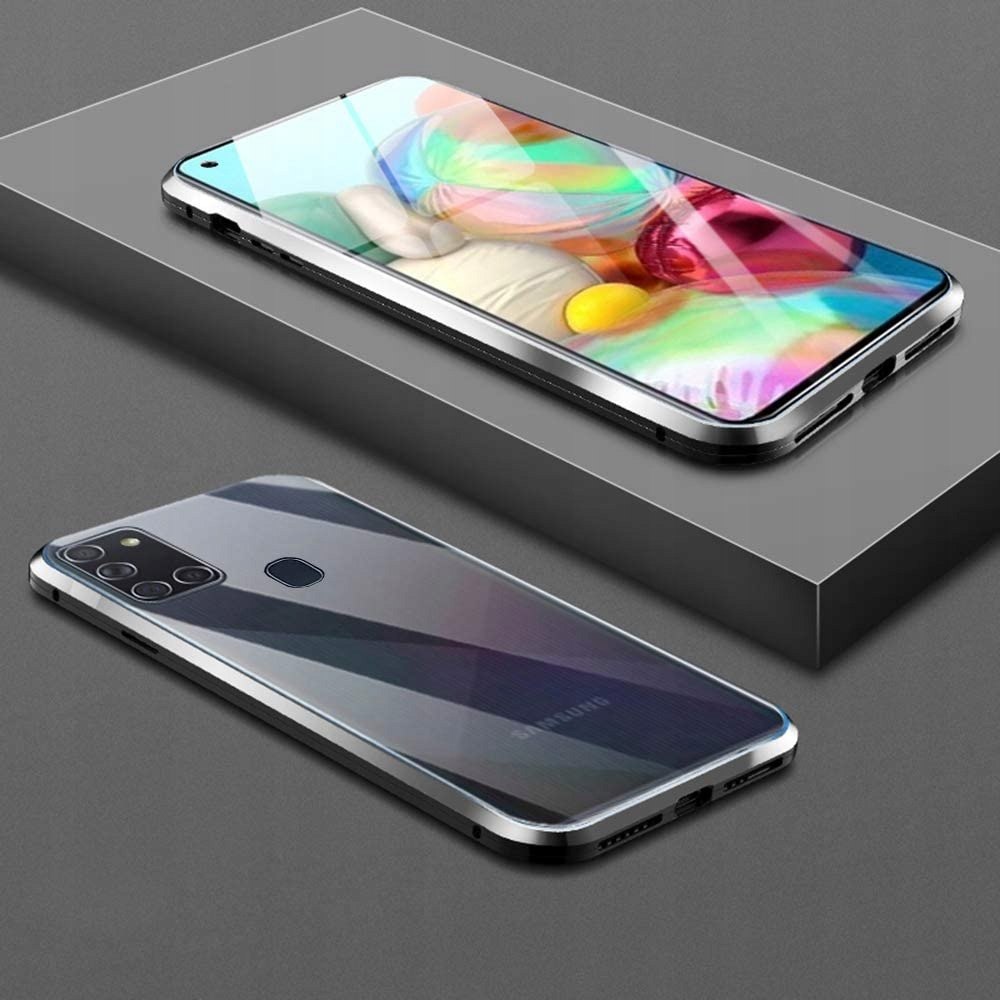 Etui Magnetic ze Szkłem do Samsung Galaxy A21S Kolor inny