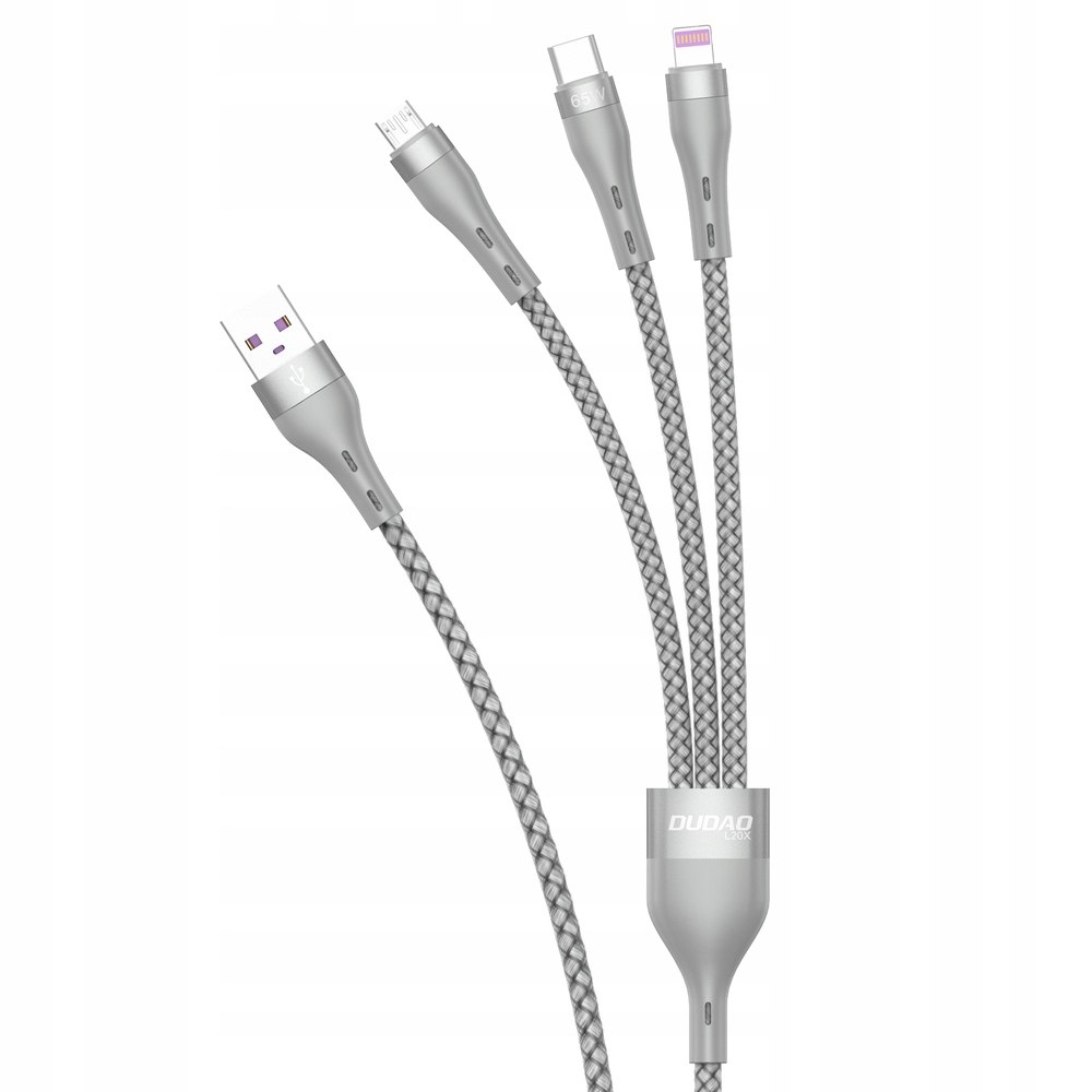 Kabel 3w1 USB - Lightning / microUSB / USB Typ C